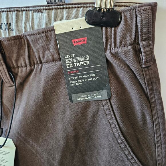 Levi's Men's XX Chino EZ Taper Brown Drawstring Pants Size XXL - Picture 3 of 10